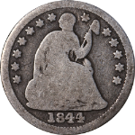 1844-O Seated Liberty Half Dime