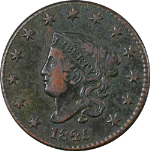 1825 Large Cent Nice VF/XF N.2 R.2+ Nice Eye Appeal Strong Strike