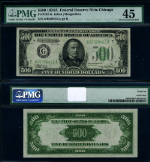 FR. 2202 G $500 1934-A Federal Reserve Note Chicago G-A Block Choice PMG XF45