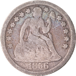 1856-P Seated Liberty Dime - Large Date