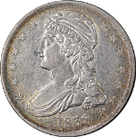 1838 Reeded Edge Bust Half Dollar Nice XF/AU Nice Eye Appeal Nice Strike