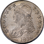 1826 Bust Half Dollar PCGS MS62 0-110 R.2 Nice Eye Appeal Strong Strike