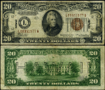 FR. 2305 $20 1934-A Hawaii Note L-A Block VF