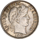 1911-P Barber Dime