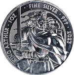 2023 Great Britain 1 Ounce Silver - King Arthur - BU - STOCK