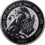 2023 Great Britain 10 Ounce Silver - Tudor Beast - Bull of Clarence - BU - STOCK