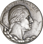 Hall of Fame for Great Americans .999+ Silver Medal - George Washington 72.3gr