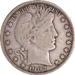 1907-O Barber Half Dollar