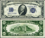 FR. 1704 $10 1934-C Silver Certificate B-A Block Choice CU+