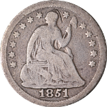 1851-O Seated Liberty Half Dime