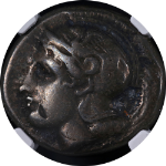 Lucania, Velia c. 400-340 BC AR Didrachm NGC CH Fine