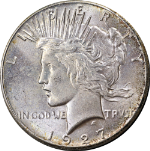 1927-P Peace Dollar Nice BU+ Great Eye Appeal Strong Strike