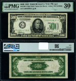 FR. 2201 G $500 1934 Federal Reserve Note Chicago G-A Block DGS PMG VF30