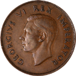 South Africa 1937 Penny KM#25