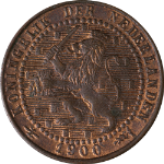 Netherlands 1900 Cent KM#107.2
