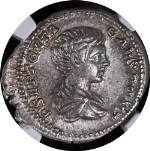 Roman Empire - Geta AD 209-211 AR Denarius Issue Caesar NGC XF