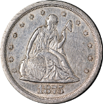 1875-S Twenty (20) Cent Piece Nice AU/BU Details Nice Eye Appeal Nice Strike