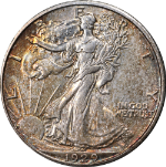 1929-S Walking Liberty Half Choice BU+ Superb Eye Appeal Strong Strike