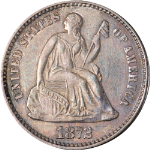 1872-P Seated Liberty Half Dime - Choice