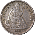 1839-O Seated Liberty Dime 'No Drapery' Choice XF+ Superb Eye Appeal