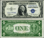 FR. 1608 $1 1935-A Silver Certificate Non-Mule E-B Block Choice CU