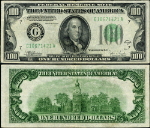 FR. 2155 G $100 1934-C Federal Reserve Note Mule G-A Block VF+