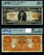 FR. 1187 $20 1922 Gold Certificate Choice PMG VF35 EPQ