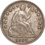 1857-P Seated Liberty Half Dime