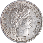 1905-S Barber Dime