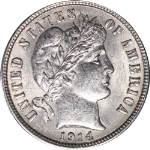 1914-P Barber Dime