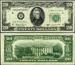 FR. 2063 D* $20 1950-D Federal Reserve Note Cleveland D-* Block XF Star
