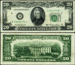 FR. 2060 D* $20 1950-A Federal Reserve Note Cleveland D-* Block XF+ Star