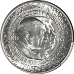 1953-S Washington-Carver Commem Half Dollar PCGS MS66 Blast White Nice Strike