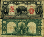 FR. 122 $10 1901 Legal Tender Fine+