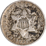 1851 Three (3) Cent Silver