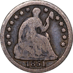 1851-O Seated Liberty Half Dime