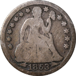 1853-P Seated Liberty Dime