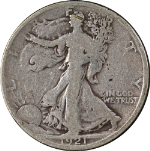 1921-D Walking Liberty Half Nice VG Key Date Great Eye Appeal Nice Strike