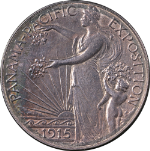 1915-S Pan-Pac Commem Half Dollar Nice BU Details Nice Eye Appeal Nice Strike