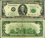 FR. 2161 K $100 1950-D Federal Reserve Note Dallas K-A Block VF