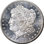 1884-CC GSA Morgan Silver Dollar NGC MS64 PL Blast White Superb Eye Appeal