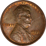 1921-P Lincoln Cent - Choice