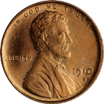1910-S Lincoln Cent Choice BU++ Superb Eye Appeal Fantastic Luster Strong Strike