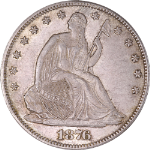 1876-CC Seated Half Dollar Choice BU+ Details Key Date Great Eye Appeal