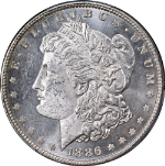 1886-P Morgan Silver Dollar PCGS MS63 PL Blast White Superb Eye Appeal