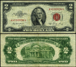 FR. 1509 $2 1953 Legal Tender ERROR Gutterfold Fine+