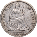 1877-CC Seated Liberty Dime