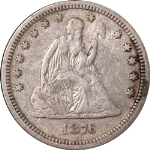 1876-CC Seated Liberty Quarter