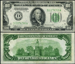 FR. 2152 D $100 1934 Federal Reserve Note Cleveland D-A Block DGS CU Micro Write