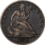1858-O Seated Half Dollar